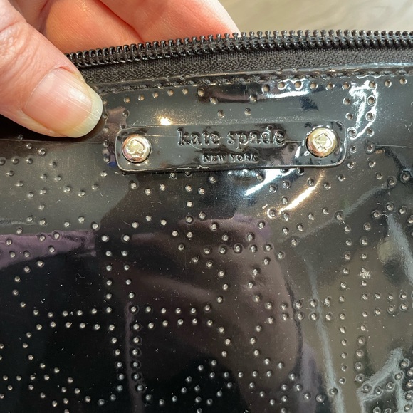 Kate Spade Black Patent Leather Clutch